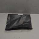 LANDVIEW Vinyl Placemats Set of 4, PVC Woven Washable Non-Slip Table Mats, Heat Resistant Wrinkle Free Place Mats for Dining Table, Easy to Clean (4, Black)