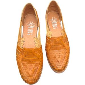 Huaraches Mexicanos para Mujer - Traditional Mexican Chanclas, Guaraches, Sandalias Mexicanas para Women - Comfortable and Stylish Huarache Sandals (Style Dom) (10, Brown)