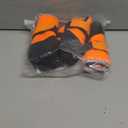 Dog Shoes, Outdoor Dog Boots Non-Slip Waterproof Dog Booties for Medium to Large Dogs 4Pcs for Winter Snowy Day, Summer Hot Pavement with Rugged Sole Orange (Size 7:3.1''x2.7'')(L*W) for 66-90 lbs)