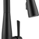 Delta Essa Single Handle Pull-Down Bar/Prep Faucet - Touch2O Technology (Matte Black)