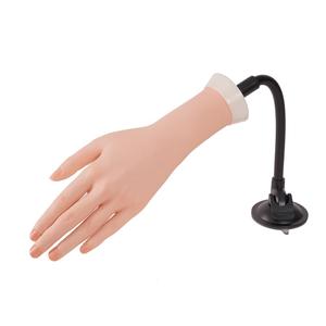 Left Practice Hand for Acrylic Nails With Holder, Mannequin Hand for Nails Practice, Flexible Bendable Fake Hand Manicure Nail Practice Hand