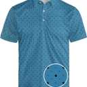 Golf Shirts for Men Funny Polo Short Sleeve Performance Moisture Wicking Quick Dry Mens Hawaiian Polo Shirt,4XL