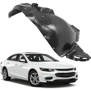 ALMULOO Front Fender Liner Compatible with 2016-2018 Chevy Chevrolet Malibu Replacement for 84062807 GM1249265 Truck Wheel Splash w/o Insulation Foam Plastic Black Right Side