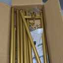 Interchangeable Bow & Star Top Gold Easel Stand for Sign, 62"47" Height Adjustable Heavy Duty Wedding Easel Stand with 3 Display Modes  Perfect for Welcome Signs, Christmas Decor, Parties & Events