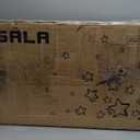 JMMD 6 in 1 Toddler Bike with Push Handle for Kids 18-60 Months, 12" Foldable Balance Bike with Training Wheels, Pedals, Brakes, Kickstand, Push Tricycle Toddler Gift & Toys for Boy & Girl (Large, Black)