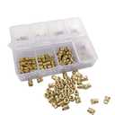 M2 M2.5 M3 Heat Set Inserts for Plastic Threaded Brass Insert Nuts for 3D Printing 170pcs