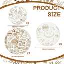 6 Pack Reusable Bowl Covers for Bread Proofing Beeswax Bowl Covers 8" 10" 12" Cloth Bread Proofing Cover for Baker Sourdough Rising Bakery Kitchen Supplies Bowls Baskets Containers(Farmhouse)