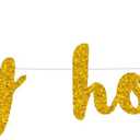 Happy Holiday Gold Banner Decorations/Happy Holiday Banner/Great for Holiday Party Backdrop Decorations Supplies/Home Office Decoration