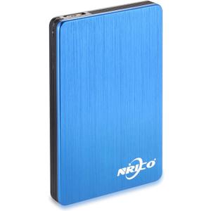 NRICO Portable External Hard Drive, USB 3.0, 2.5 Inch, Compatible with PC, Mac, Desktop (Blue, 500, GB)