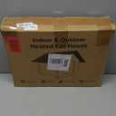 Heated Cat Houses for Outdoor Cats - Elevated Weatherproof Insulated Heated Outdoor Cat House for Winter - Feral Cat Shelter for Outside Cats - Outdoor Heated Cat House (Green)