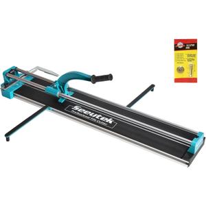 Seeutek 48 Inch Manual Tile Cutter With Tungsten Carbide Scoring Wheel for Porcelain Ceramic Floor Tile with Adjustable Laser Guide Spared Cutting Wheel (48inch, Blue)