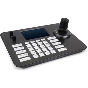 PTZ Controller Camera Controller POE Network 4D Joystick Decoding Keyboard Indoor with 5 Inch LCD Screen, 480p