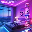 VOLIVO LED Strip Lights for Bedroom 200ft, Smart Bluetooth RGB Light Strips with App Control & Music Sync, Color Changing LED Lights for Room, Home, Party Decor