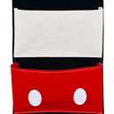 Fish Extender for Disney Cruise Gift Exchange  3-Pocket Hanging Organizer for Cabin Door, Cruise Must Have with Pixie Dust Gift Holder (2025 Edition) (blak;red;white;yellow)