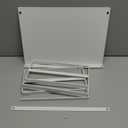Nxconsu 1 Pack Under Shelf Storage Basket Organizer Hanging Holder for Cabinet Pantry Kitchen Cupboard Desk Counter Bookshelf Organization Add-on Space Saver Heavy Duty Slide-in White