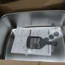 IRIS USA Stainless Steel Litter Box Enclosed High Sided for Cats, XXL