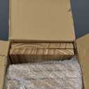 WOPITUES Wood Floating Shelves Set of 6, Shelves for Wall Decor, Farmhouse Shelf for Bedroom, Bathroom Storage Shelves, Book Shelves for Living Room - Rustic Brown (16.5 Inch)