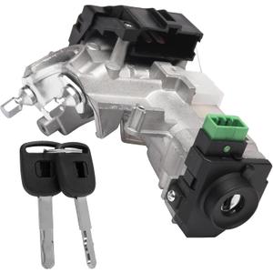 Ignition Switch Lock Cylinder Assembly Replacement by AA Ignition with Chip ID48 Keys - Compatible with 2003-2005 Honda Accord, 2005 CR-V & 2005-2008 Odyssey - Replaces 35100-SDA-A71, 06350-SAA-G30