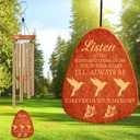 2 x 37" Sympathy Wind Chimes with Hummingbird, Memorial Wind Chimes for Loss of Loved One Prime, Bereavement/Sympathy/Memorial Gift for Loss of Mother Father Husband Remembrance!(P1) (Gold, 37")
