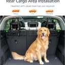 Amazon Basics Adjustable Dog Car Barrier for Vehicles, 59.72 x 5.20 x 16.46 in, Black