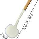 Mushroom Shaped Spatula Spoon - Silicone Cooking Utensil with Wood Handle,for Non-Stick & Coated Pans Cookware
