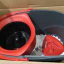 O-Cedar EasyWring Microfiber Spin Mop, Bucket Floor Cleaning System, Red, Gray, Standard
