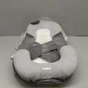 Baby Feeding Pillow, Anti Overflow Feeding Pillow for Reducing Spit-Up, Safety Nursing Pillow, Baby Lounger Reflux Wedge Breastfeeding, Removable top and Bottom (60*40*18 cm, Grey)