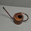 40 oz Decorative Copper Colored Galvanized Steel Watering Can - Easy Pour Gooseneck Spout for Indoor Plant Watering (Bronze)