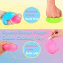 3Pcs Stress Cube Squishy Toys, Slow Rising Ice Cube Stress Balls, Sensory Fidget Toys for Anxiety Relief, Sensory Ice Nee Cube Gel Filled Squishy Ball Toys for ADD/ADHD Kids Adults(Blue, Purple, Pink)
