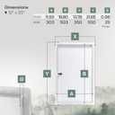 Vent Systems Lockable Access Panel for Drywall 12 x 20 Inch - Wall Hole Cover - Metal Access Door with Key - Plumbing Access Panel for Drywall - Service Shaft Crawl Space Door - Ceiling Access Panel