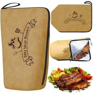 BBQ Blanket for Resting Meat - Reusable Grill Insulated Resting Bag for Brisket/Beef/Turkey (18-Inch) | Heat-Resistant | BBQ Accessories for Smoking, Camping & Backyard Cooking 2 PACK