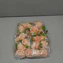 Sherr 24 Pcs 24 Pcs Wedding Rose Wrist Corsage Wristlet Band for Bridal Bridesmaid Women Flowers Bracelets Decor Wedding Artificial Flowers for Party Prom Homecoming (Pink)