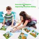 2 x NASHRIO Wooden Puzzles for Toddlers 3-5 Years Old(Set of 6), 9 Pieces Preschool Educational and Learning Animal Jigsaw Puzzle Toy Gift Set for Boys and Girls (9 Pcs-02)