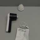 Electric Spin Scrubber, Cordless Shower Scrubber with Battery Level Display, 2 Speeds Electric Scrubber for Cleaning with 6 Replaceable Heads, Cleaning Brush for Bathroom/Sink/Window (White)