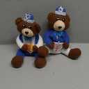TURNMEON Hanukkah Decorations - 2 Pack Chanukah Plush Bear Doll Hold Menorah & Dreidel,Hanukkah Gnomes Home Indoor Holiday Party Decor Chanukah Ornaments Table Hanukkah Gifts Idea