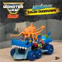 Monster Jam Mini Jams Megalodon Squid Takedown Monster Trucks Playset, One Size