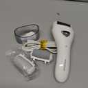 Electric Foot Callus Removers Rechargeable, Portable Electronic Foot File Pedicure Tools, Electric Callus Remover Foot Scrubber Kit, Professional Foot Care Ideal Gift for Dead, Hard Cracked Dry Skin (001-white)