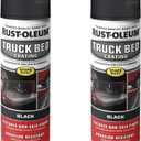 Rust-Oleum 248914-2PK Truck Bed Coating Spray Paint, 15 oz, Black, 2 Pack