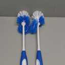 LOLA Classic Toilet Brush w/Under-The-Rim Scrubber, 2 Pack, Deep Cleans The Entire Toilet Bowl, Non-Slip Handle w/Rubber Comfort Grip