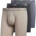adidas Men's Microfiber 3-Pack Boxer Brief M
