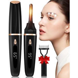 Heated Eyelash Curlers - Eye Lash Curler Heat with Eyelash Comb