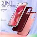 for Moto G 5G 2024 Case Women - Cute Girls Phone Cover Girly Kawaii Aesthetic Unique Design Cheery Heavy Duty Protective Shockproof Military Grade Teens for Motorola Moto G 5G 2024 Cases (Cherry)