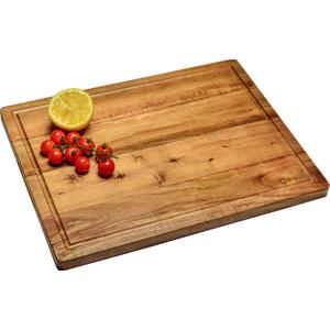 Picnic at Ascot Custom Acacia Cutting/Serving Charcuterie Board 16" x 12" with Juice Groove