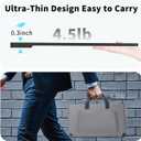 Laptop Screen Extender 14.2" 1080P FHD IPS, Portable Triple Monitor for 13-17" Laptops, Portable Screen for Laptop with Dual Speakers, Plug-Play with Type-C/HDMI/USB-A for Mac/Wins/Chrome