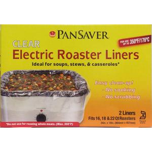 PanSaver Electric Roaster Liners. Fits 16, 18, 22 Quart Roasters 10 Pack of Liners(5 boxes of 2 bags each), Rectangular