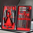 24 PCS Nail Clippers Set Beauty Tool Portable Set, 24 in 1 Nail Clipper Set Suitable for Travel Manicure Kit, Black