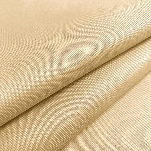 Foreate Waterproof Fabric by The Yard 600d Cordura Canvas Fabric 58" Wide for Indoor Outdoor Patio 1 Yard, Yellow