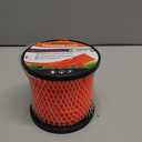 Weed Trimmer Line, Orange Square Twisted Trimmer Line .080" Diameter X 551',Heavy Duty Weed Eater String, Premium Commercial Weed Wacker String