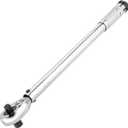 Powerbuilt Dual Drive Torque Wrench, 3/8 and 1/2 Inch Drives, 10ft Lbs, 19-inches Long, 10-150 Feet Range, Micrometer Style Torque Ranges 944001