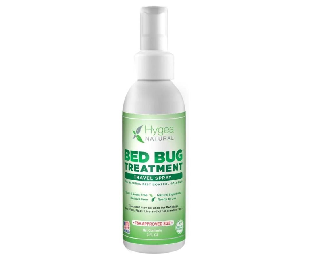 Hygea Natural Lice, Mite, and Bed Bug Natural Travel Spray - TSA Approved size – Child & Pet Friendly – Immediate results – Stain & Odor Free, For Hotels, Suitcase, Backpack, Shoes, Bed Bug Spray(3oz) Hygea Natural Lice, Mite, and Bed Bug Natural Travel Spray - TSA Approved size – Child & Pet Friendly – Immediate results – Stain & Odor Free, For Hotels, Suitcase, Backpack, Shoes, Bed Bug Spray(3oz)